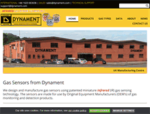 Tablet Screenshot of dynament.com